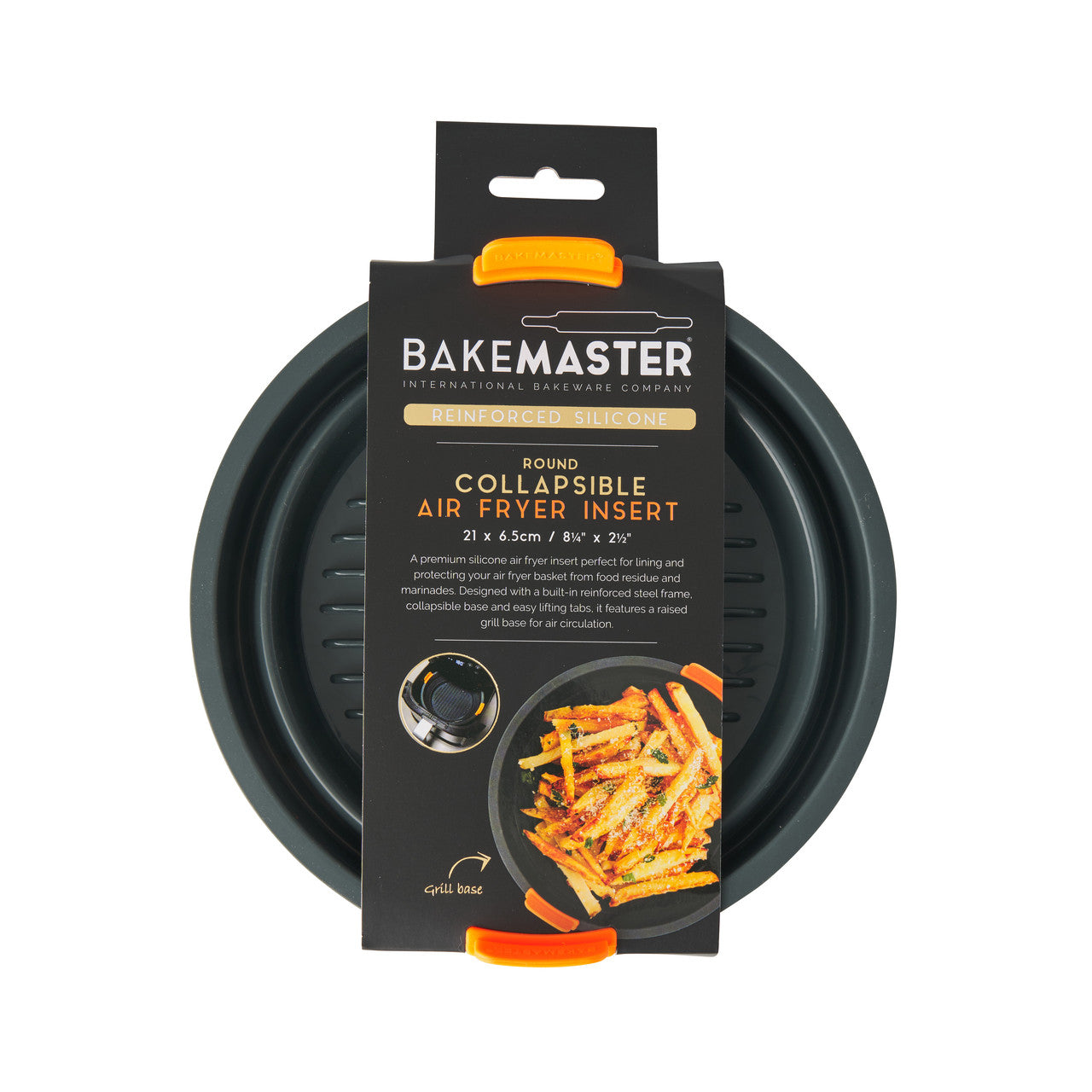 Bakemaster Silicone Collapsible Round Air Fryer Insert 21 x 6.5cm image 5