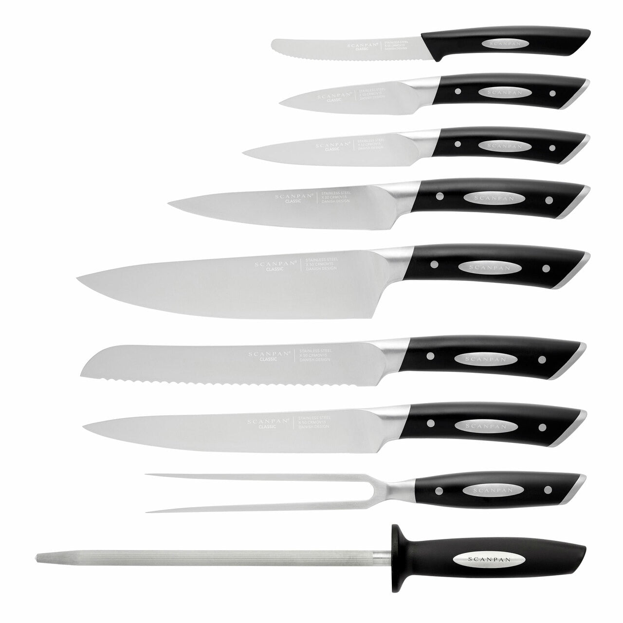 Scanpan Classic 15 Piece knife Block Set image 1