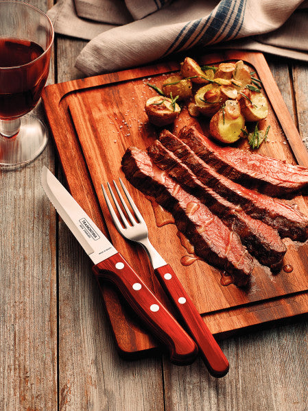 Tramontina Churrasco Steak Knife Gaucho Polywood Red 5", 12cm image 1