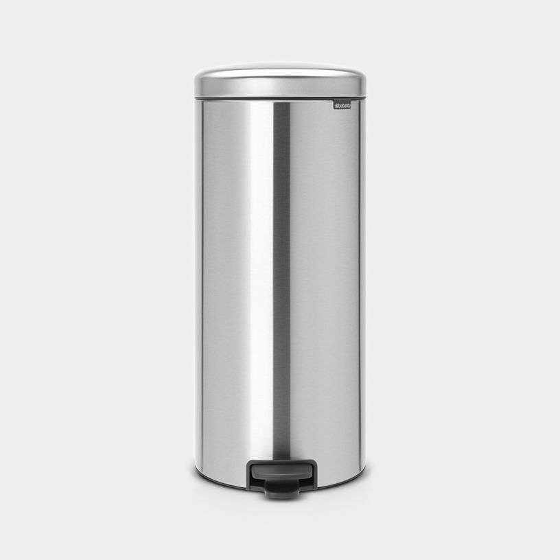 Brabantia Newicon Pedal Bin 30 Litre - Matt Steel image 0