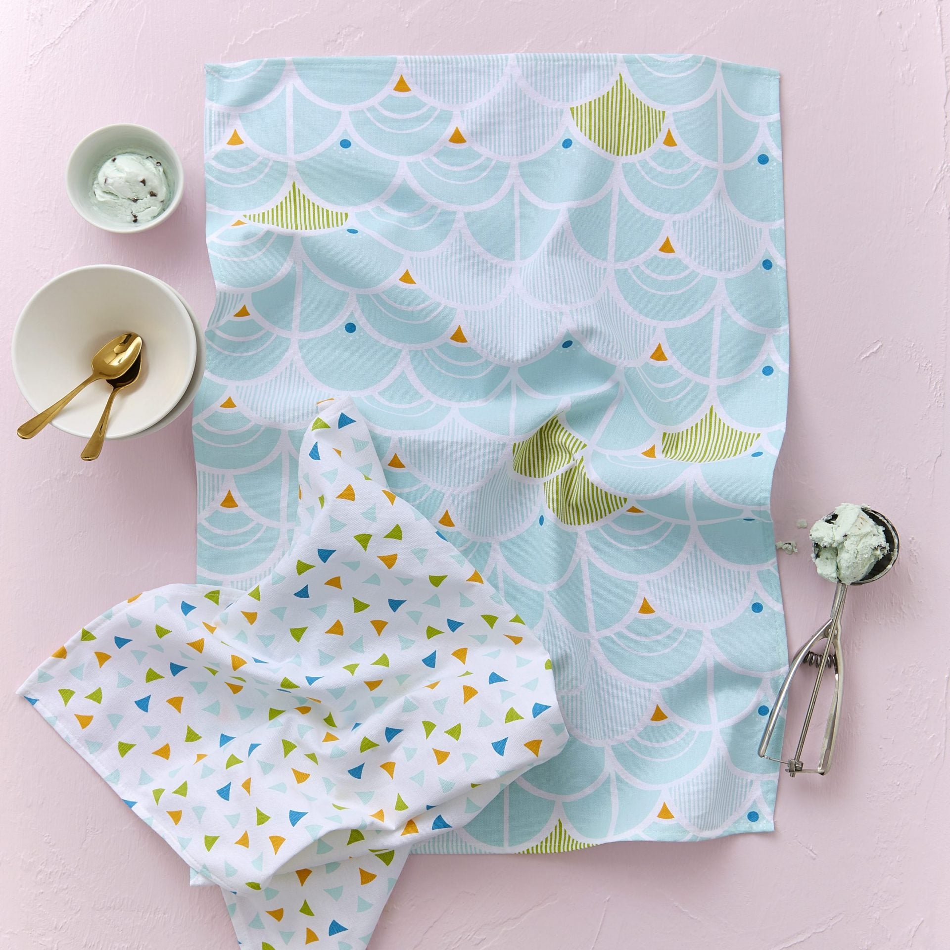 Ulster Weavers Cotton Tea Towel Pk2 South Beach & Confetti image 0