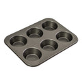 Bakemaster 6 Cup Large Muffin Pan, 35 X 26Cm/9 X 4Cm - Non-Stick image 0
