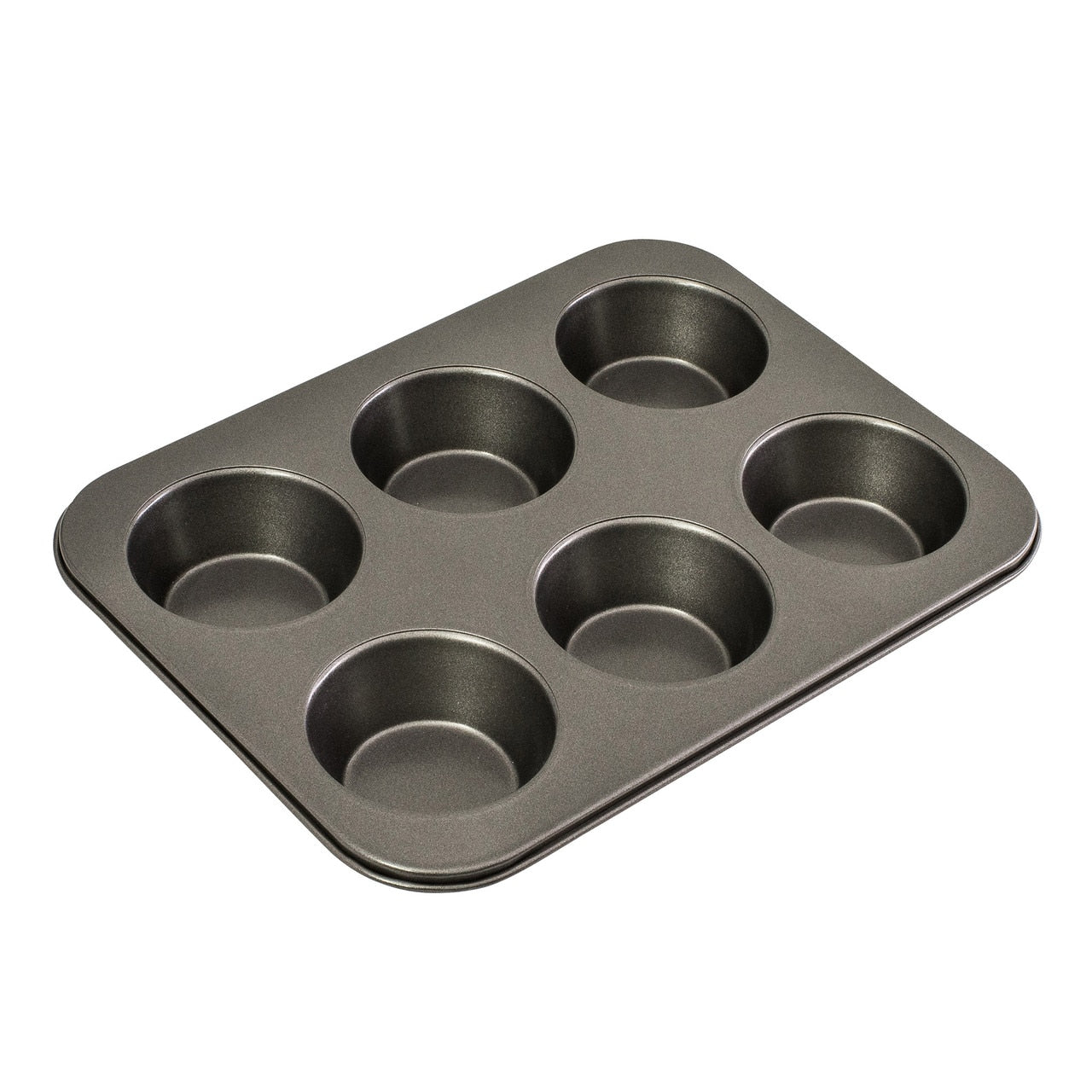 Bakemaster 6 Cup Large Muffin Pan, 35 X 26Cm/9 X 4Cm - Non-Stick image 0
