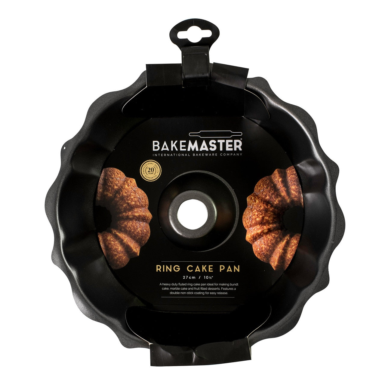 Bakemaster Fluted Ring Cake Pan, 27� X 18Cm - Non-Stick image 2