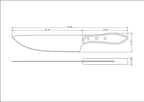 Tramontina Polywood Churrasco Meat Knife 8", 20cm image 3