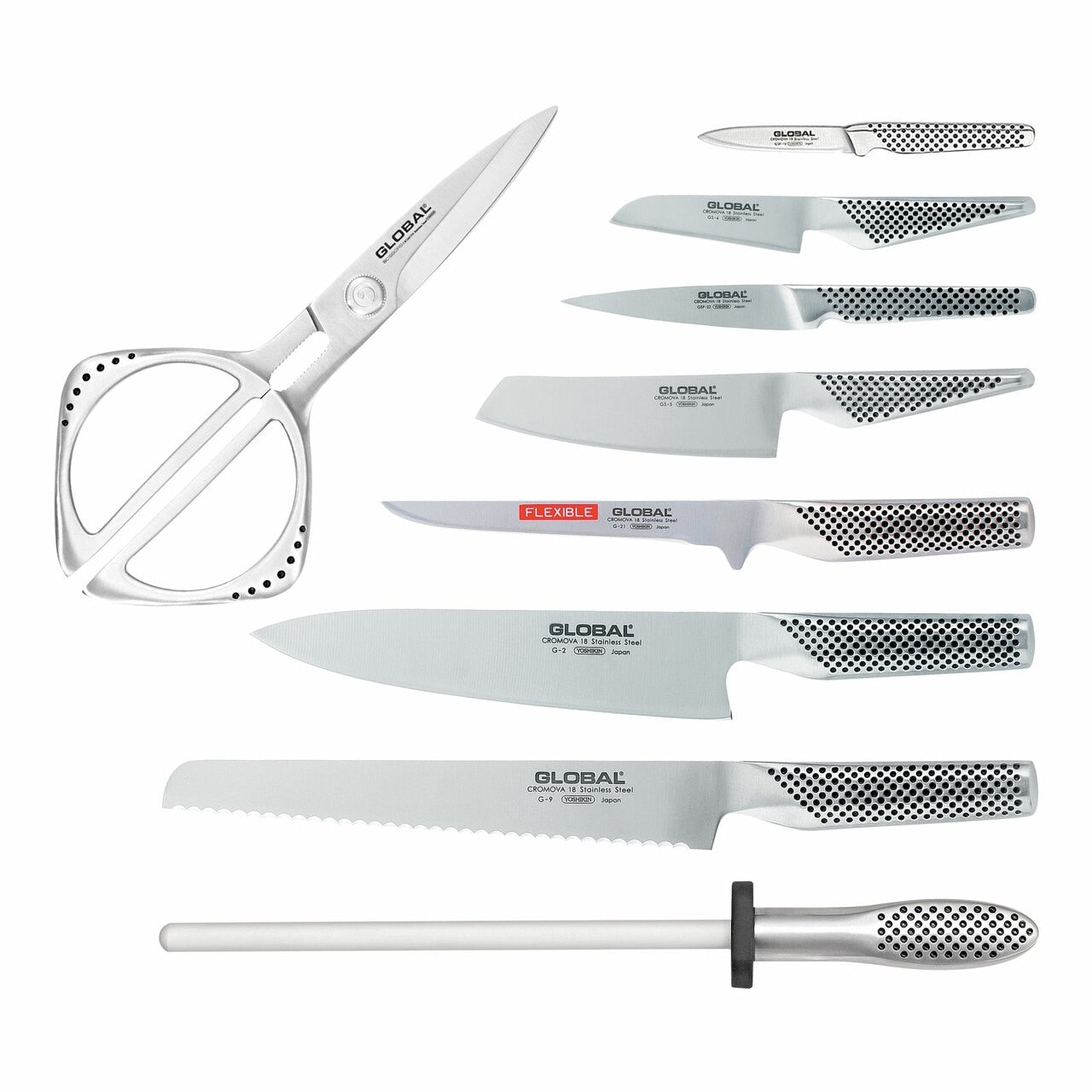 Global Takashi 10 Piece Knife Block Set image 1