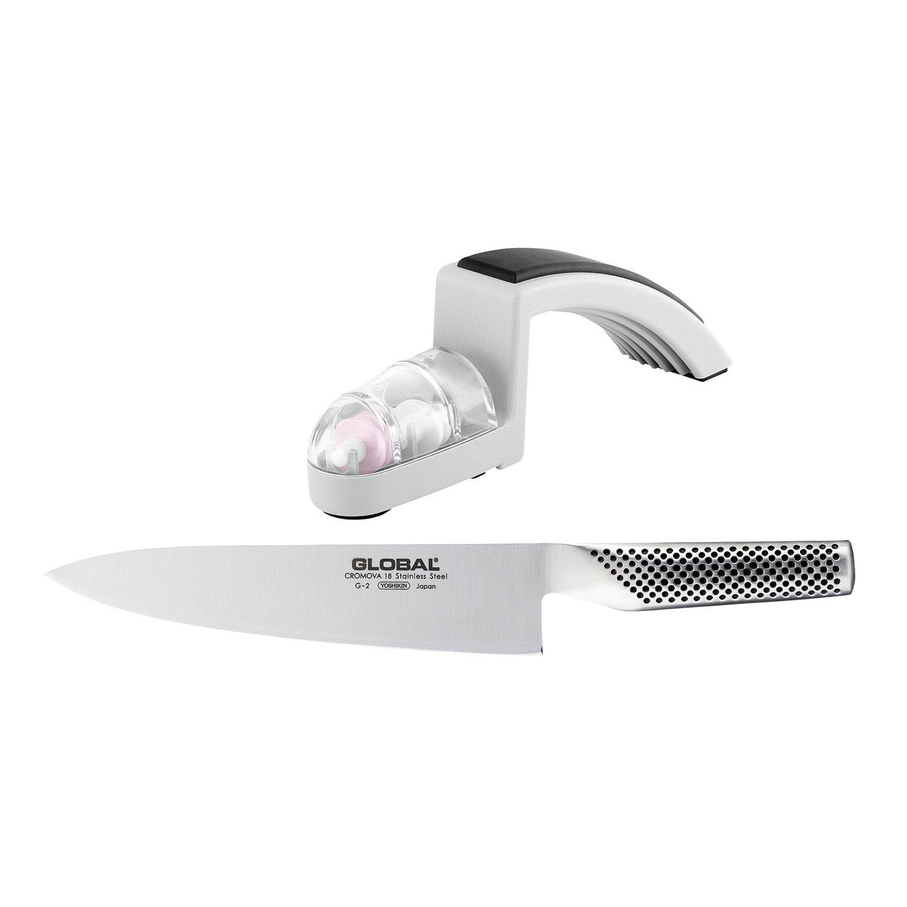 Global Cook's Knife & Sharpener Set image 0