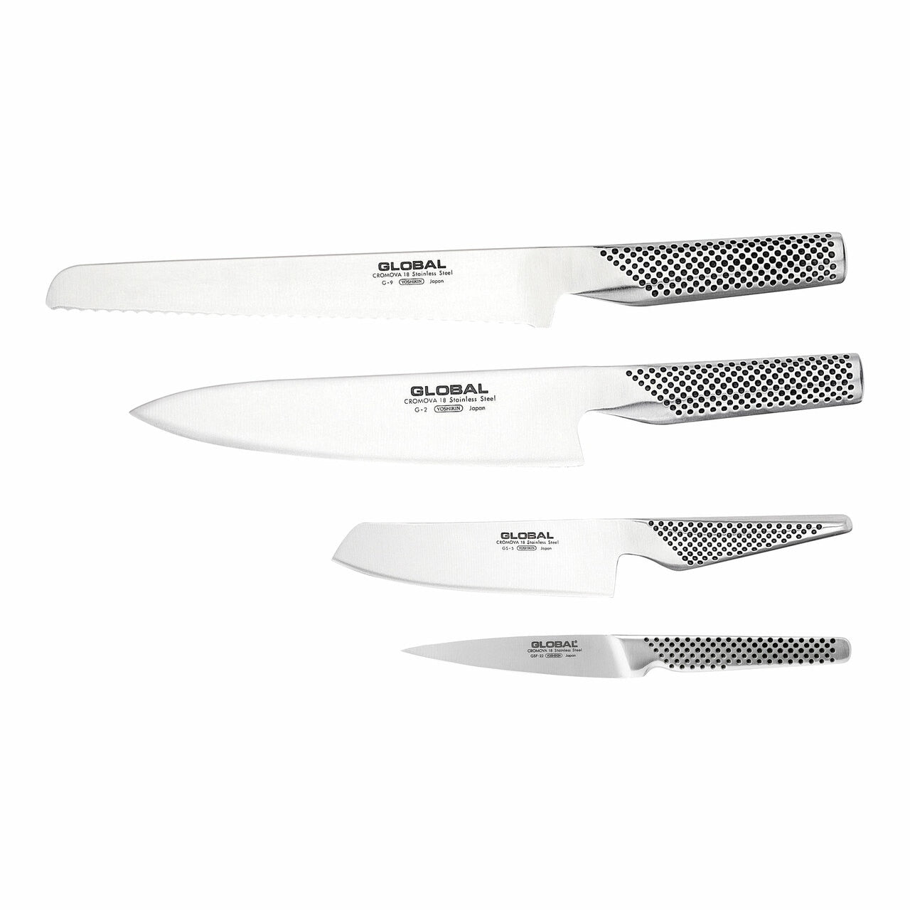 Global Teikoku 5 Piece Knife Block Set image 0