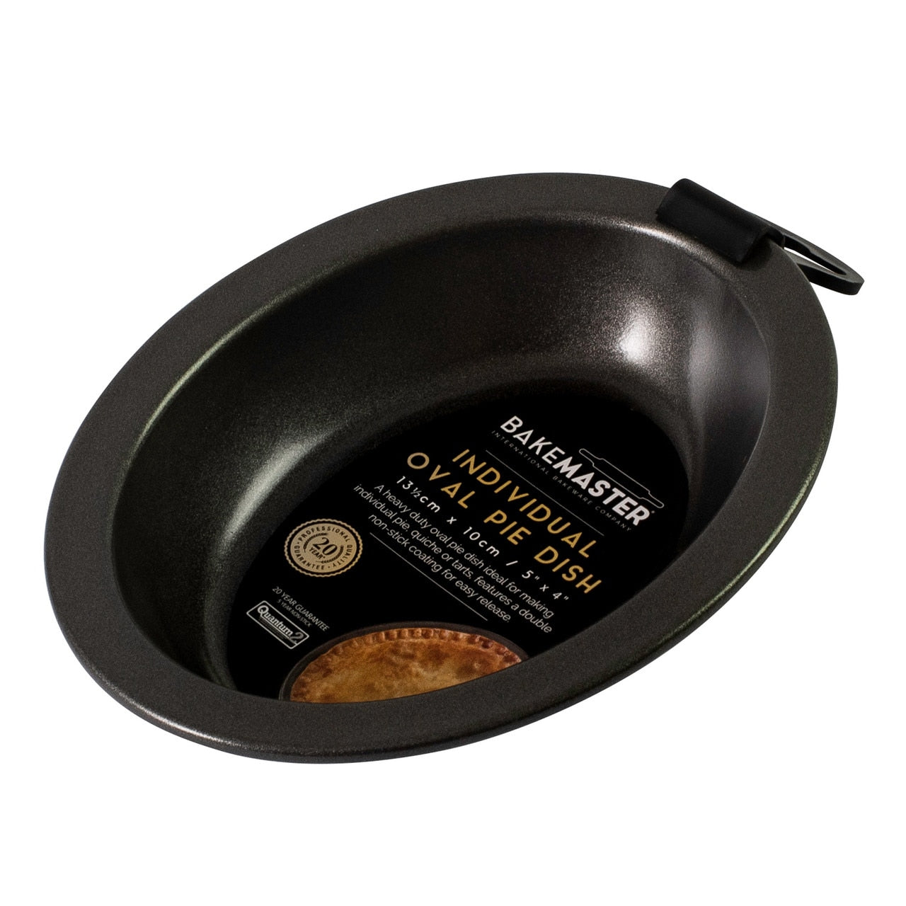 Bakemaster Individual Oval Pie Dish, 13.5 X 10 X 3Cm - Non-Stick image 1