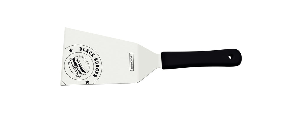 Tramontina Churrasco Black Barbecue Burger Spatula 6", 15cm image 2