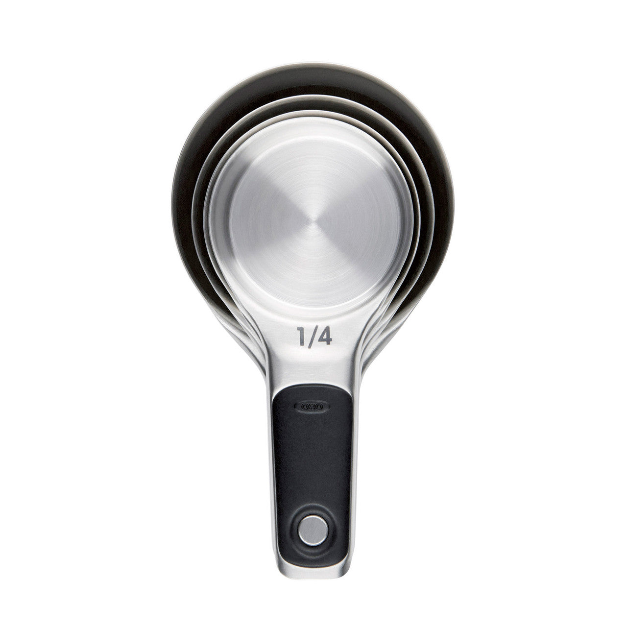 Oxo 4 Piece Stainless Steel Measuring Cup Set image 1