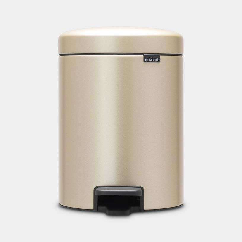 Brabantia Newicon Pedal Bin 5 Litre - Metallic Gold image 0