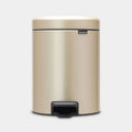 Brabantia Newicon Pedal Bin 5 Litre - Metallic Gold image 0