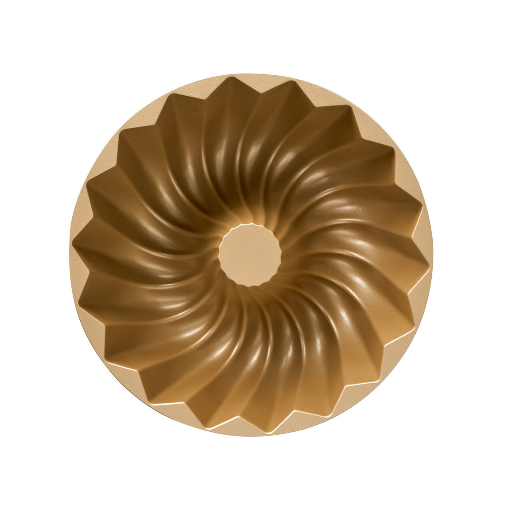 Bakemaster Classic Fluted Ring Cake Pan 23.7 x 23.7 x 9.8cm - Champagne image 3