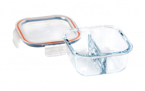 Wiltshire Square Glass Container with 2 Dividers 500ml image 0
