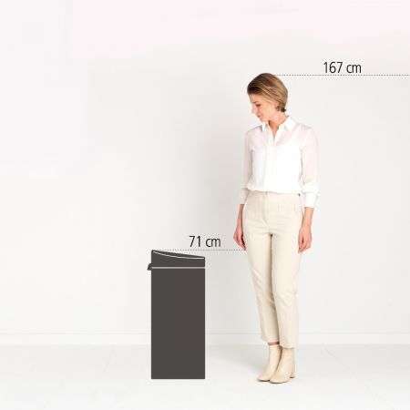 Brabantia Touch Bin New 30 Litre - Brilliant Steel image 1