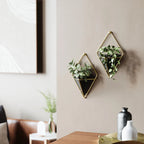 Umbra Trigg Wall Display (Set of 2) - Black-Brass image 2
