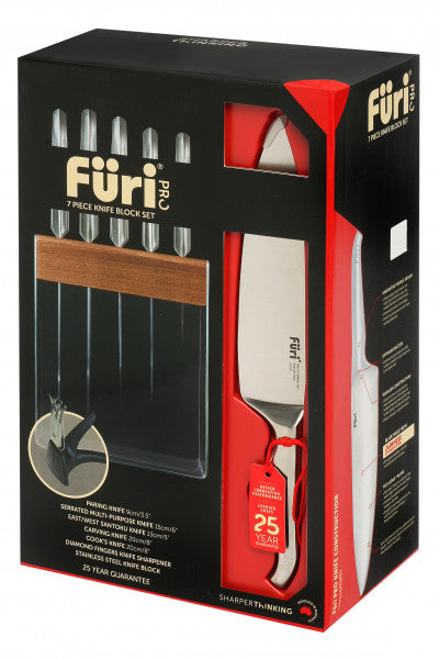 Furi Pro Stainless Steel Knife Block Set 7 Piece image 1