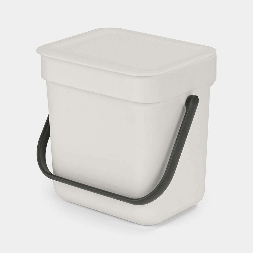Brabantia Sort & Go Waste Bin 3 Litre - Light Grey image 0