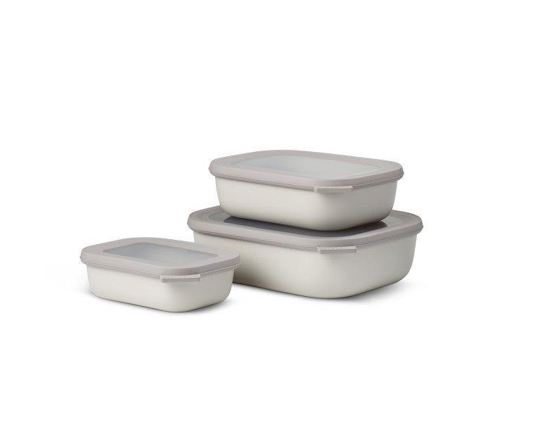Cirqula Rectangle Small Set 3-Piece Nordic White image 0