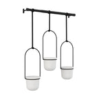 Umbra Triflora Hanging Planter - White-Black image 2
