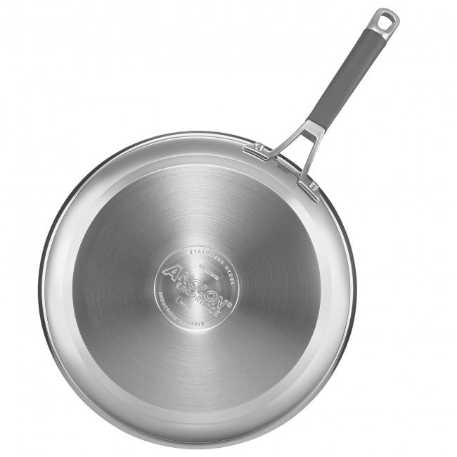 Anolon Stainless Steel Open French Skillet 30Cm image 3