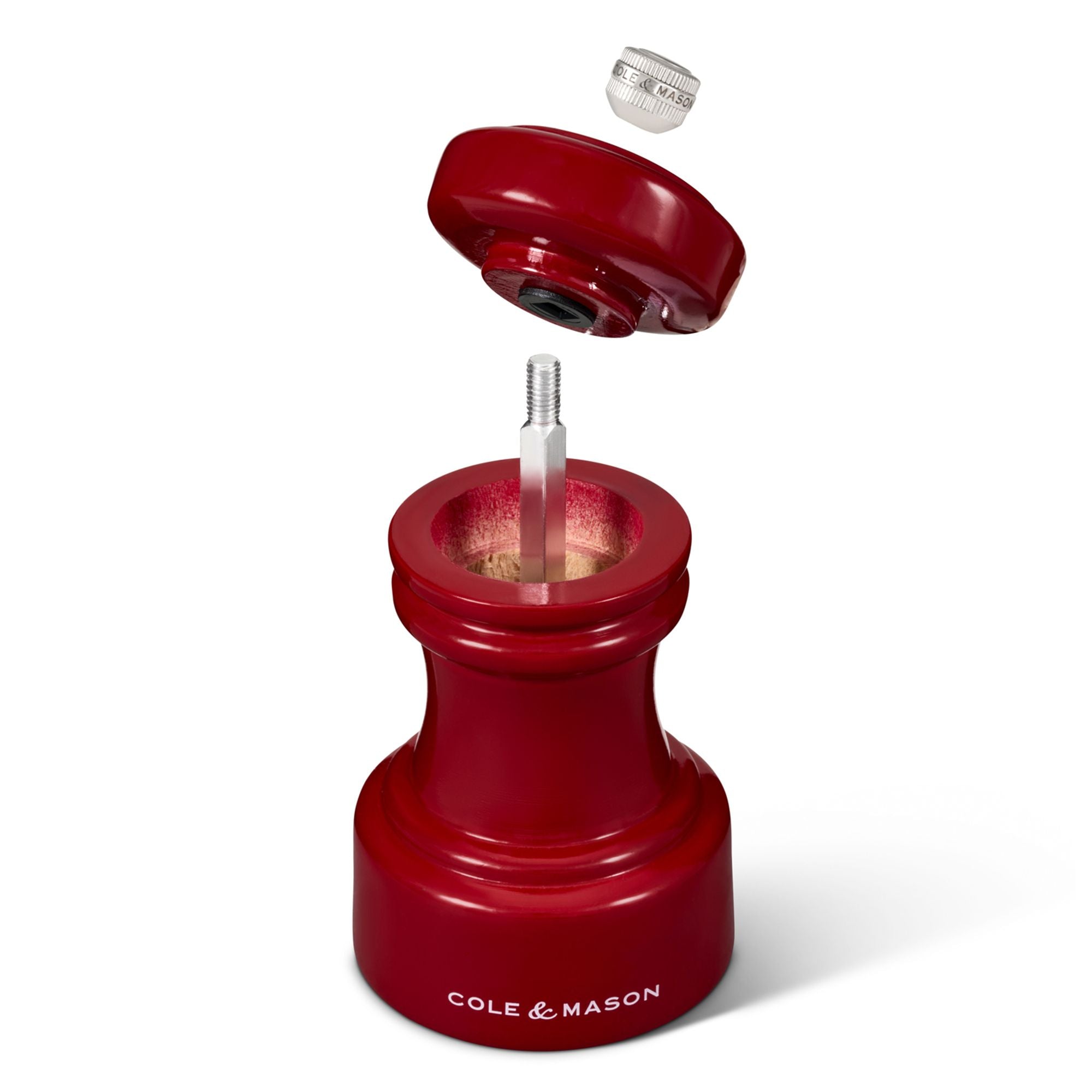 Cole & Mason Hoxton Red Gloss Pepper Mill 104mm image 2