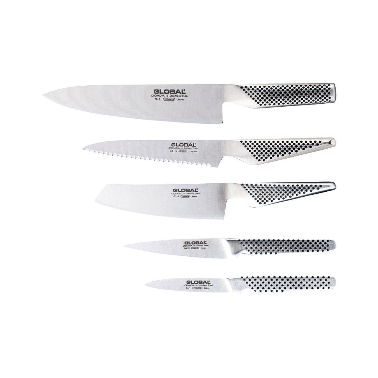 Global Katana 6pc Knife Block - Bamboo image 1