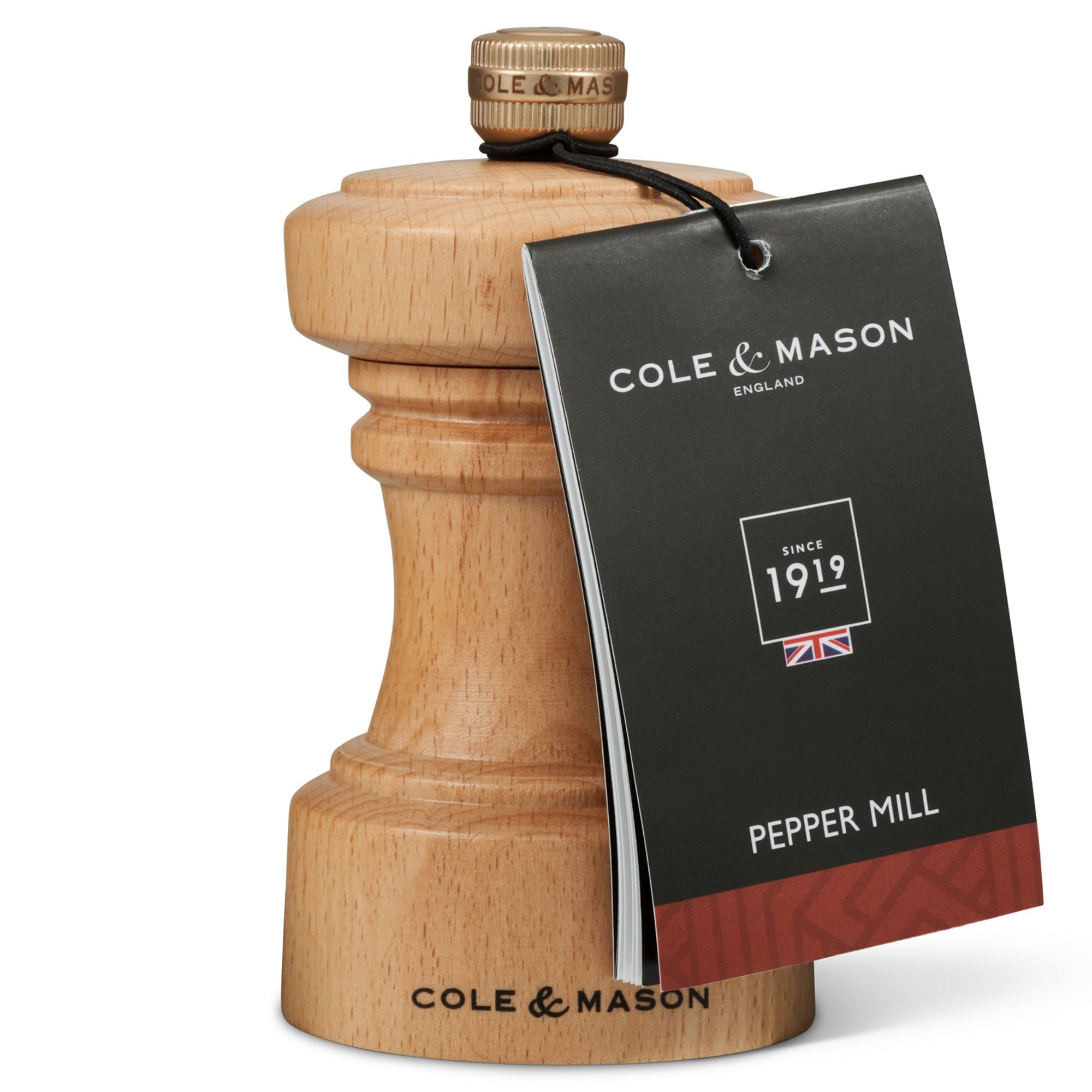 Cole & Mason Hoxton Natural Beech Pepper Mill 104mm image 4