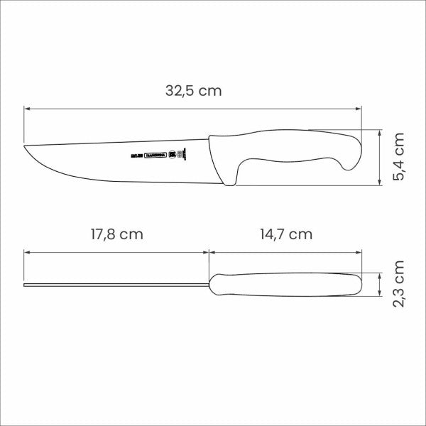 Tramontina Professional Master Black Meat Knife 7", 18cm image 2