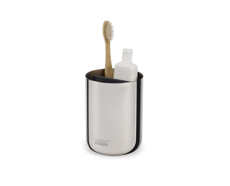 Joseph Joseph EasyStore Luxe Toothbrush Caddy - Stainless Steel image 2