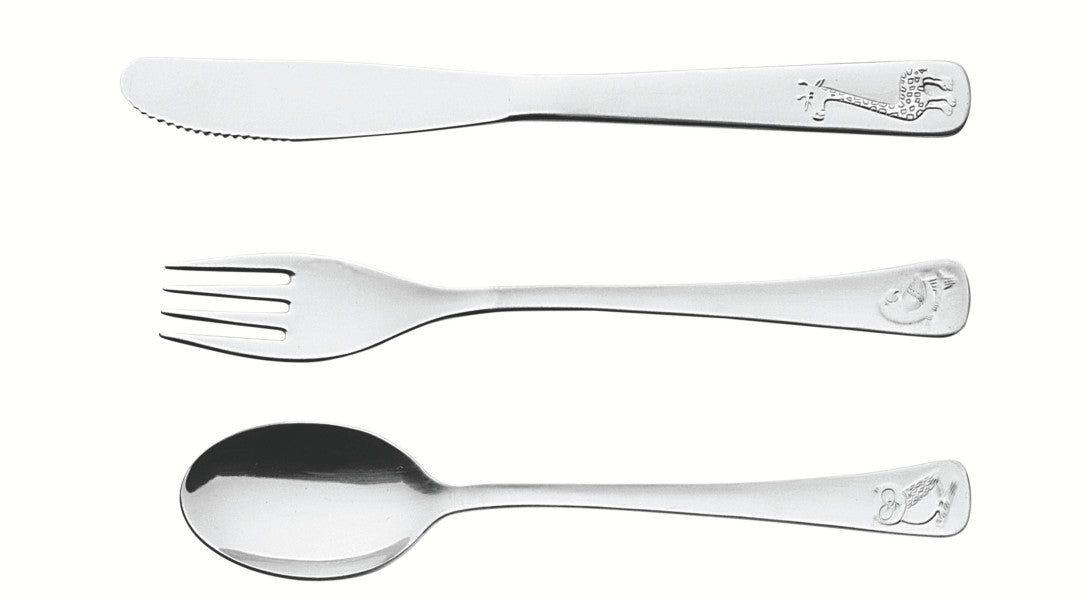 Tramontina Baby Friends Childrens Cutlery 3 Piece Set image 0