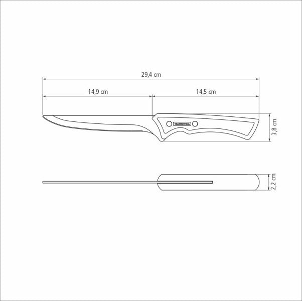 Tramontina Churrasco Black Collection Boning Knife 6", 15cm image 4