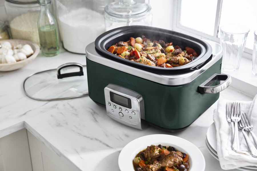 GreenPan Slow Cooker 6L PFAS Free - Pine Green