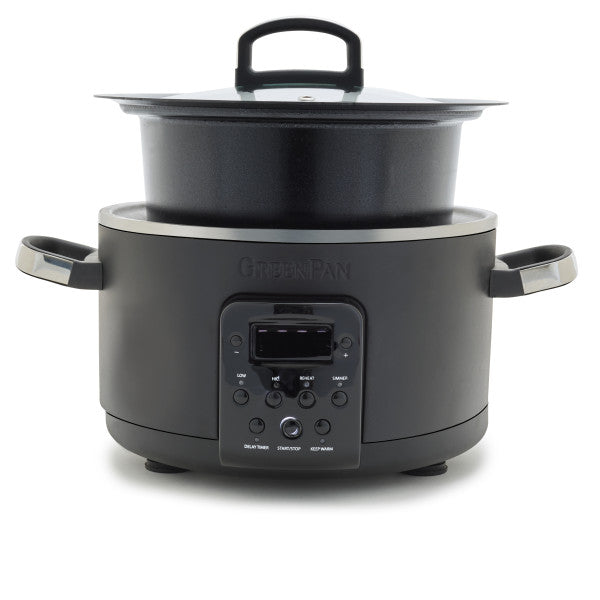 GreenPan Bistro Slow Cooker 3.7L PFAS Free - Black