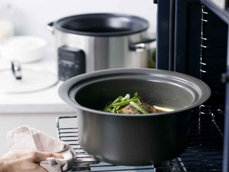 GreenPan Bistro Slow Cooker 3.7L PFAS Free - Stainless Steel