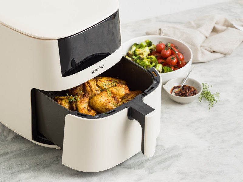GreenPan Bistro XXL PFAS Free Coloured Air fryer Taupe - 7.2L