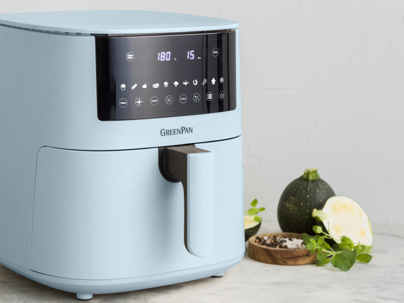 GreenPan Bistro XXL PFAS Free Coloured Air fryer Light Blue - 7.2L