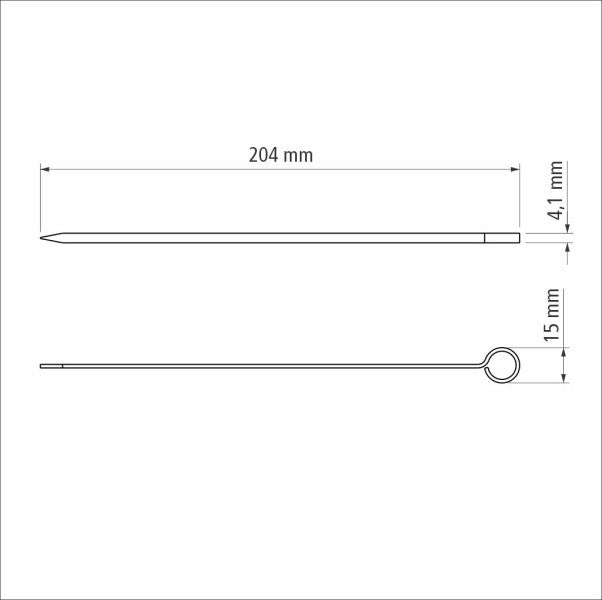 Tramontina Churrasco Skewer 20cm 6 Piece Set image 2