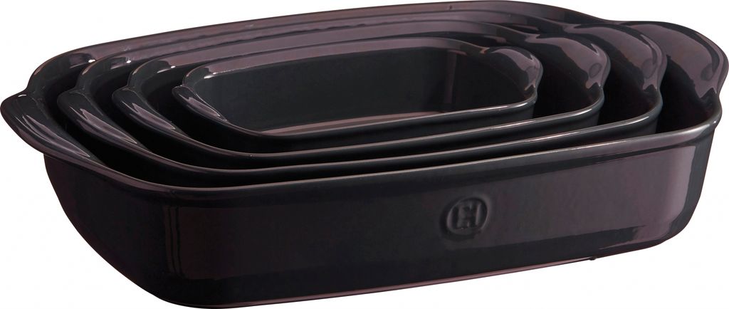 Emile Henry Ultime Rectangular Baker 29cm Charcoal image 1