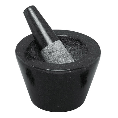 Avanti Mini Conical Mortar And Pestle - 13cm - Black image 0