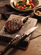Tramontina Churrasco Steak Knife Jumbo Serrated Wide Blade Polywood Brown 5", 12cm image 3