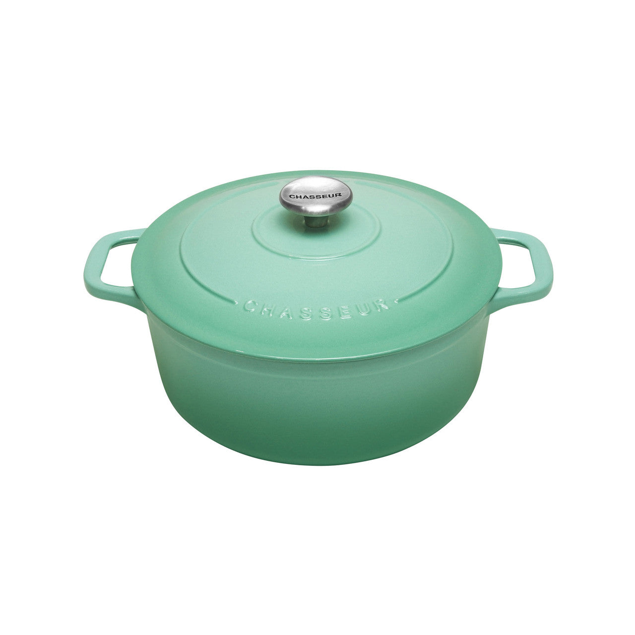 CHASSEUR ROUND FRENCH OVEN PEPPERMINT image 0