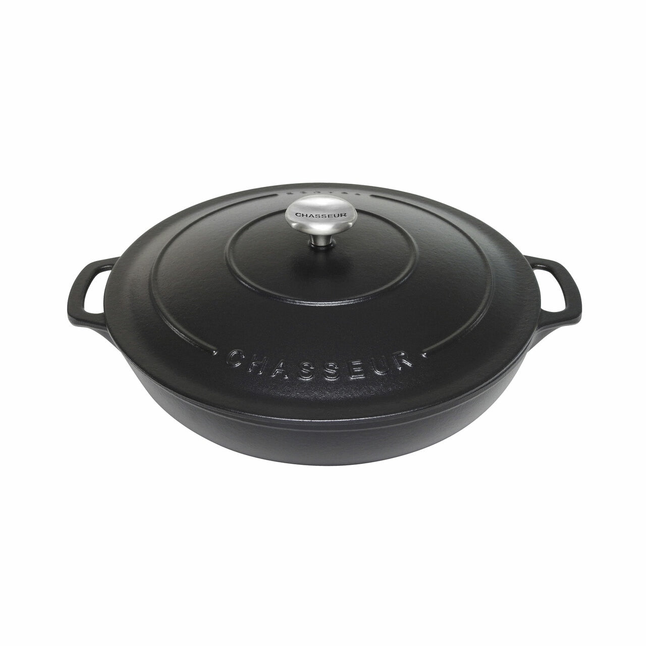 Chasseur Round Casserole 30cm/2.5L Matte Black image 0