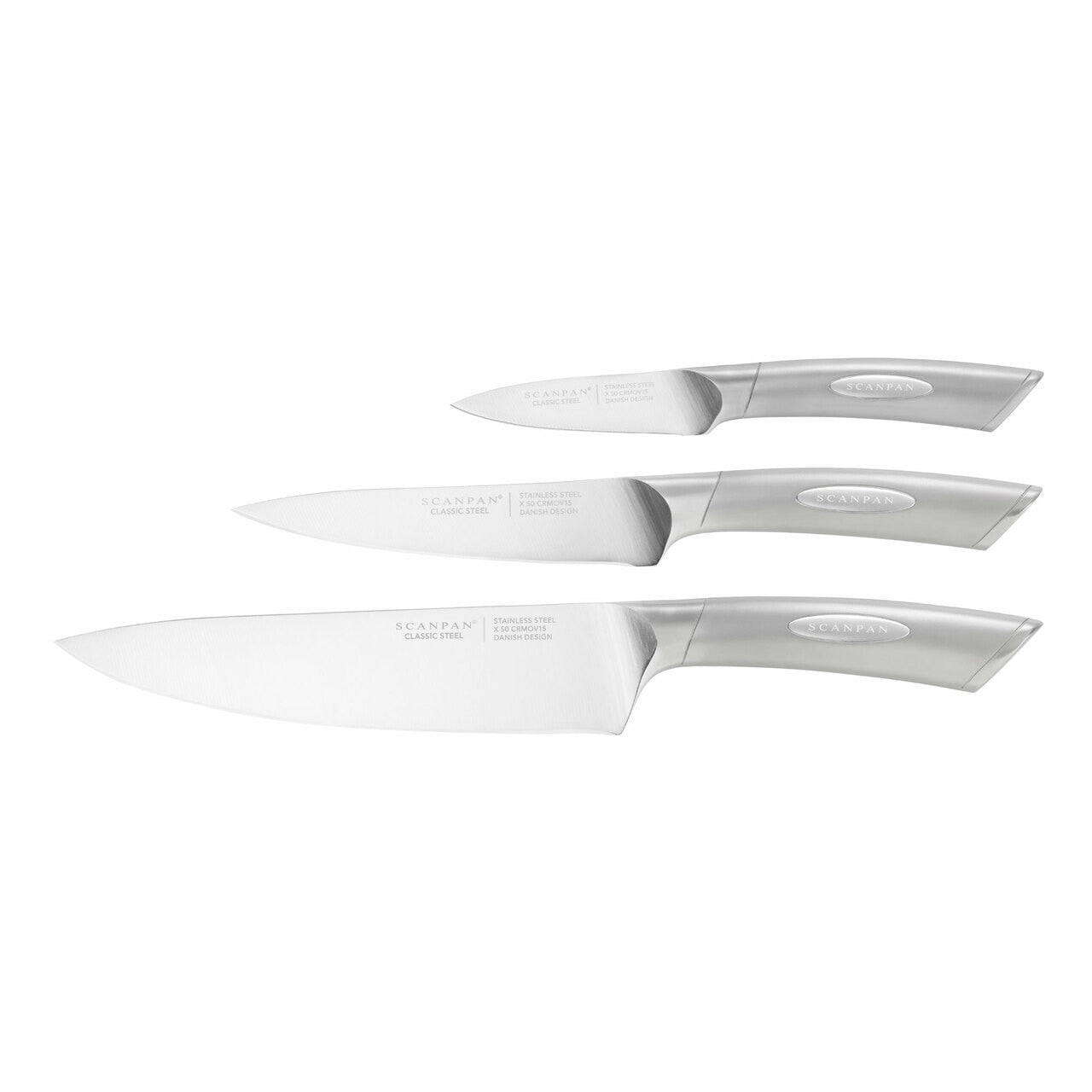 Scanpan Classic Steel 3 Piece Chef Set image 0