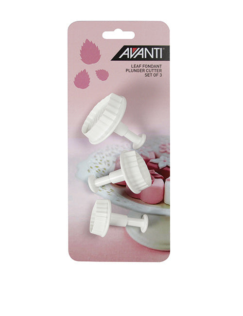 Avanti Leaf Fondant Plunger Cutter Set - 3 Piece image 0