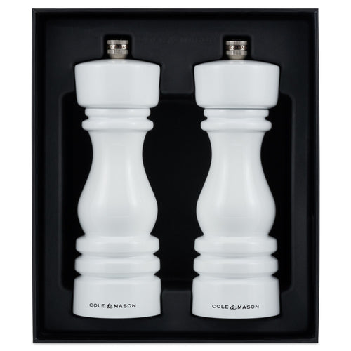 Cole & Mason London Mills White Gloss Gift Set - 18cm image 1