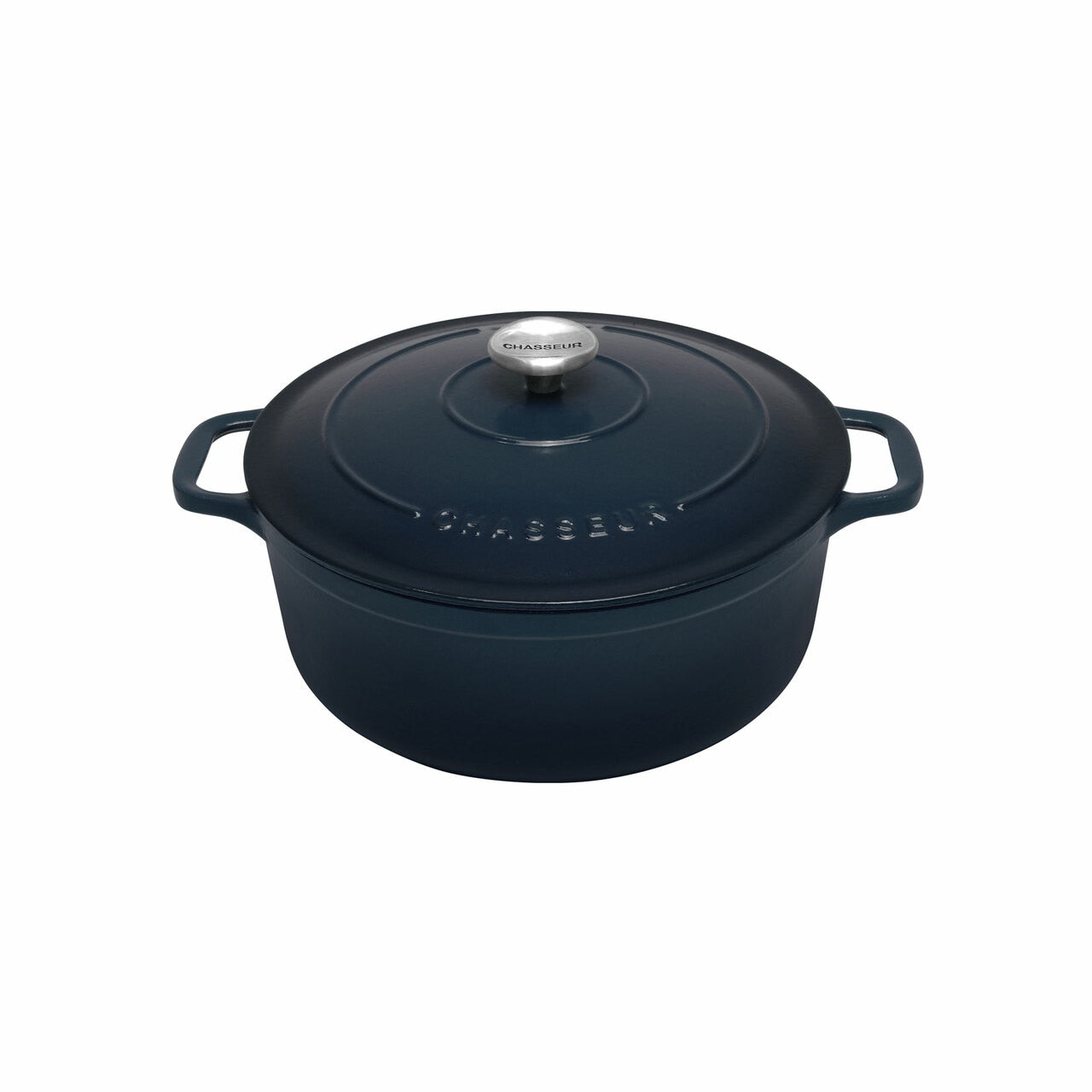 Chasseur Round French Oven Liquorice Blue image 0
