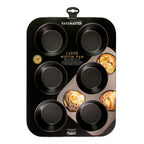 Bakemaster 6 Cup Large Muffin Pan, 35 X 26Cm/9 X 4Cm - Non-Stick image 2