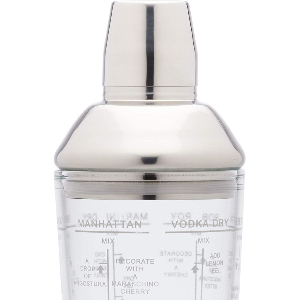 BarCraft 700ml Glass Boston Cocktail Shaker image 1